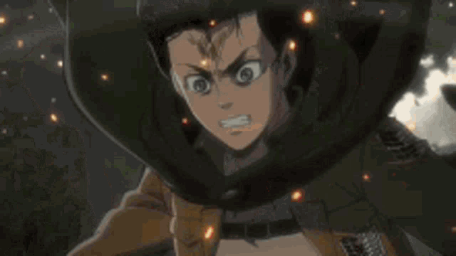 a man is flying through the air while holding a sword in his hand .