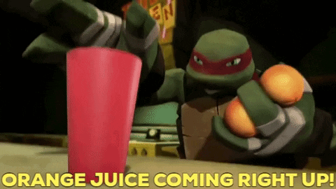 Tmnt Raphael GIF - Tmnt Raphael Orange Juice Coming Right Up GIFs