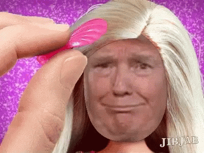 Donald Trump Doll GIF - Donald Trump Doll Comb GIFs
