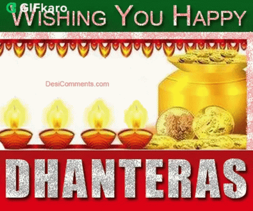 Wishing You A Happy Dhanteras Gifkaro GIF - Wishing You A Happy Dhanteras Gifkaro Happy Dhanteras GIFs