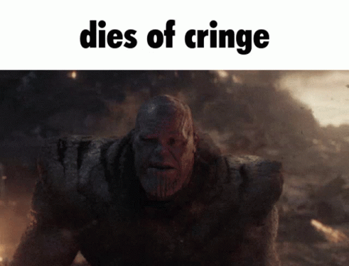 Thanos Dies Of Cringe GIF - Thanos Dies Of Cringe Cringe GIFs