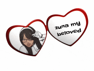 a heart with a picture of a woman and the words zuna my beloved
