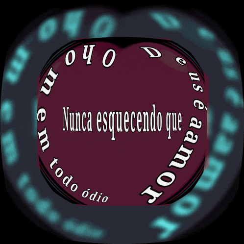 a purple heart with the words nunca esquecendo que written around it