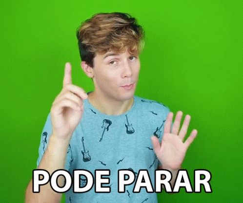 Pode Parar Hold On GIF - Pode Parar Hold On Stop Right There GIFs