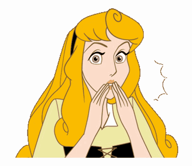 a cartoon illustration of aurora from sleeping beauty