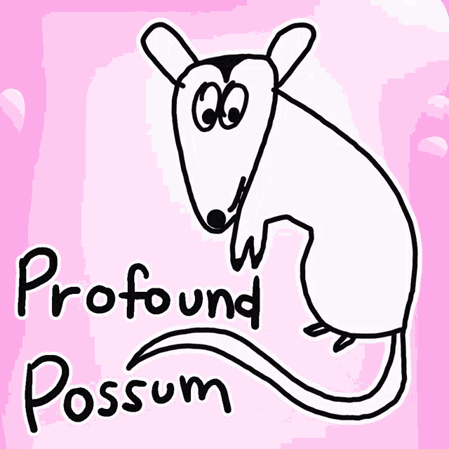 Profound Possum Veefriends GIF - Profound Possum Veefriends Wise GIFs