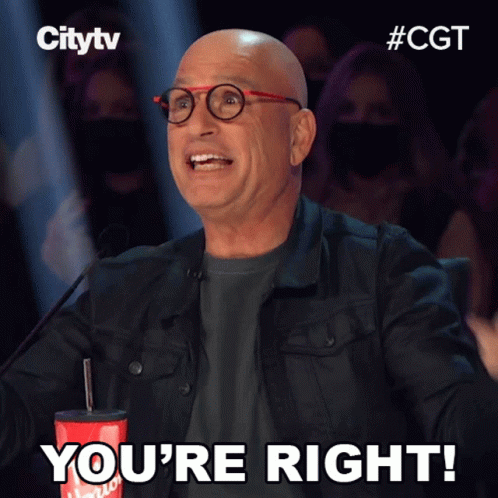 Youre Right Howie Mandel GIF - Youre Right Howie Mandel Canadas Got Talent GIFs