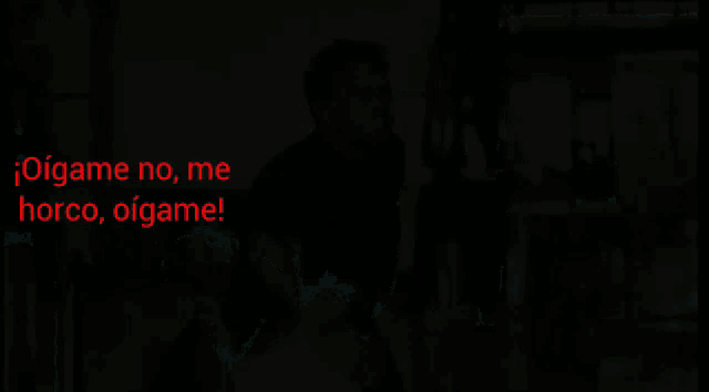 a man is carrying another man on his back with the words oigame no me harco oigame on the bottom