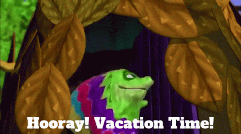 Viva Pinata Fergy Fudgehog GIF - Viva Pinata Fergy Fudgehog Hooray Vacation Time GIFs