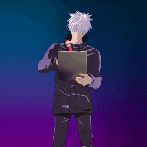 a man holding a pencil and a piece of paper in his hands