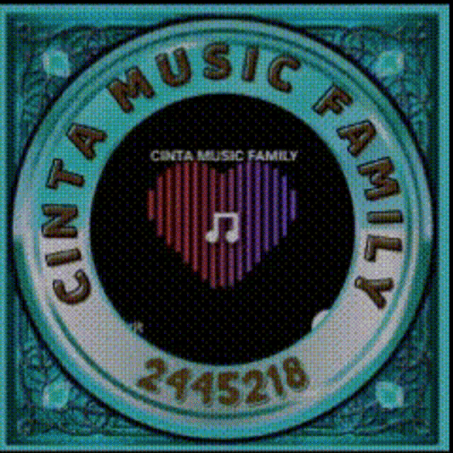 a cinta music family album cover with a heart and a note