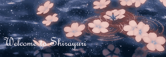 a blue background with flowers and the words welcome to shirayari