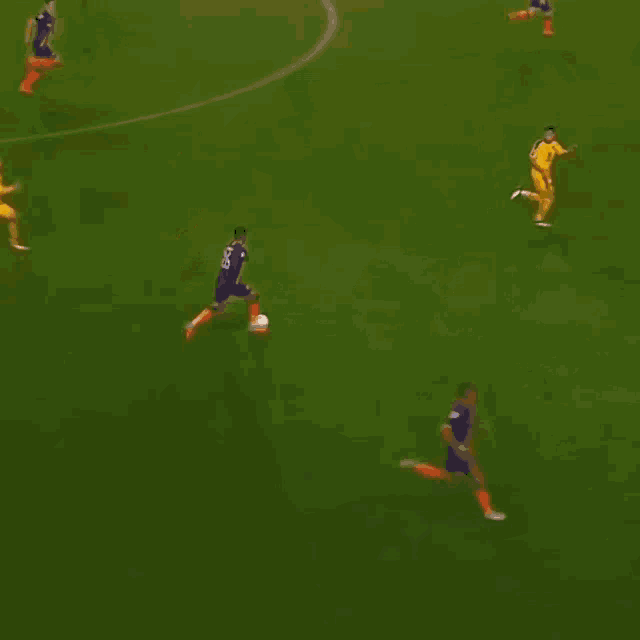a soccer player with the number 3 on his back