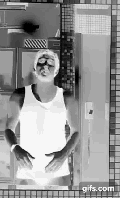 Undress Black And White GIF