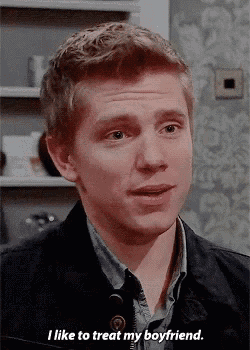 a man says " i like to treat my boyfriend "