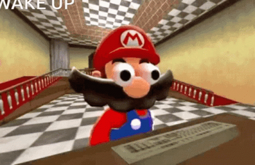 Mario Mario64 GIF - Mario Mario64 Wake Up GIFs