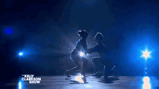 the kelly clarkson show is showing a couple dancing