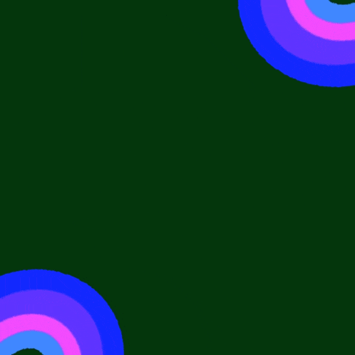 a green background with pink and blue circles and the words ' ' ' ' ' ' ' ' ' on it
