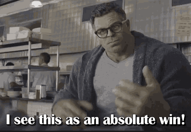 Absolute Win Bruce Banner GIF - Absolute Win Bruce Banner I See This As An Absolute Win GIFs