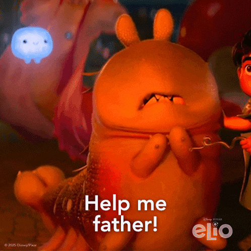 a disney pixar movie called elio features a monster asking for help