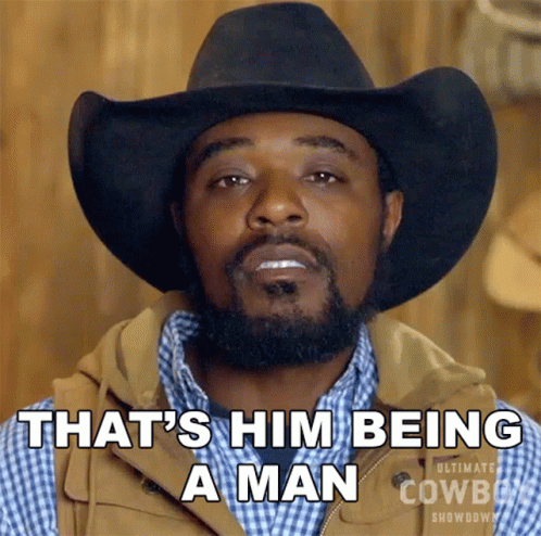 Thats Him Being A Man Jamon Turner GIF - Thats Him Being A Man Jamon Turner Ultimate Cowboy Showdown GIFs