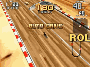 a video game that says auto drive at the top