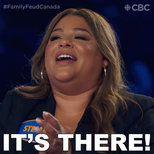 Its There Family Feud Canada GIF - Its There Family Feud Canada Its On It GIFs