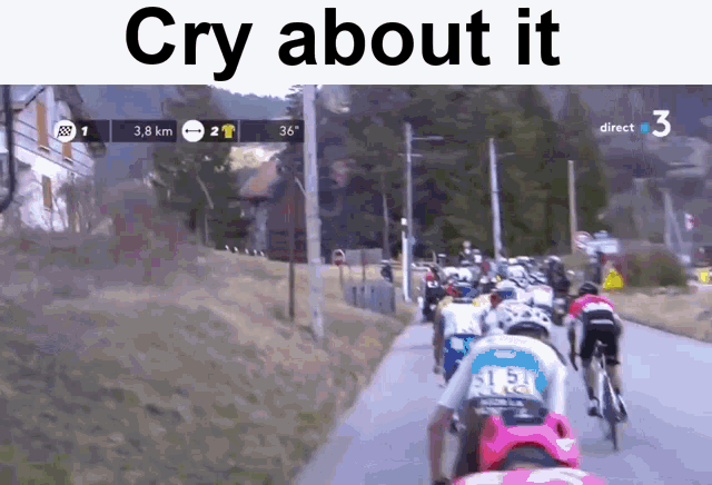 Cry About It Cycling GIF - Cry About It Cycling Nairo GIFs