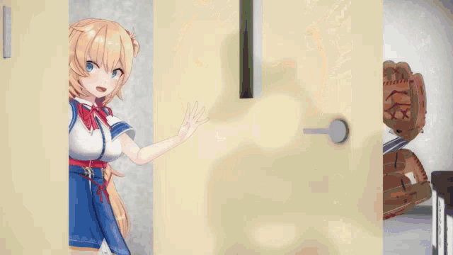 a blonde anime girl is holding a carrot with a sticker that says 50 % off