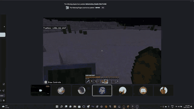 a computer screen shows a screenshot of a game