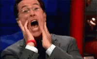 Stephen Colbert Fangirling GIF - Stephen Colbert Fangirling Omg GIFs