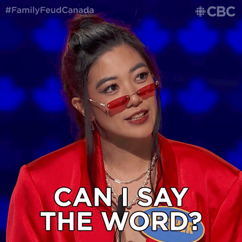 Can I Say The Word Family Feud Canada GIF - Can I Say The Word Family Feud Canada Could I Say The Word GIFs