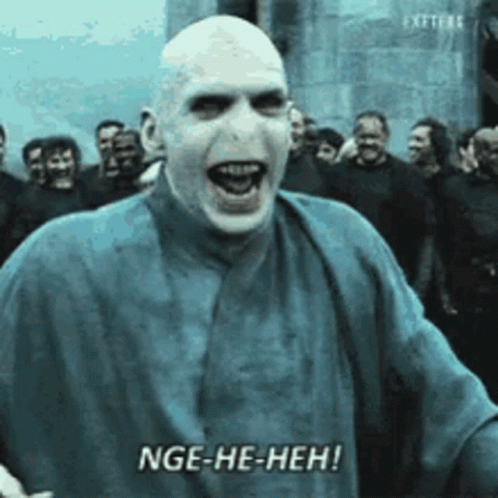Hahaha Voldemort GIF - Hahaha Voldemort Laughing GIFs
