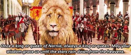 Naria- Once A King Or Queen Of Narnia, Always A King Or Queen GIF - Narnia King Queen GIFs