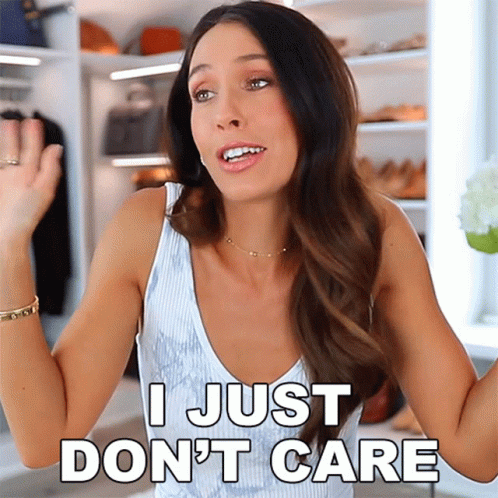 I Just Dont Care Shea Whitney GIF - I Just Dont Care Shea Whitney I Dont Care GIFs