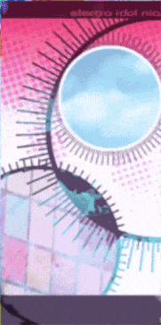 a poster with a circle in the middle that says electro idol