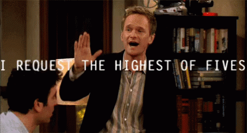 Highest Of Fives GIF - Himym How I Met Your Mother Neil Patrich Harris GIFs