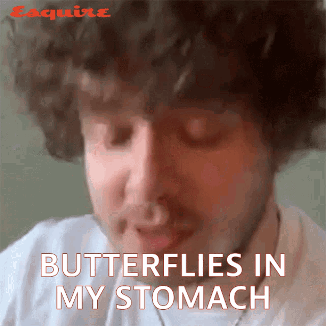 Butterflies In My Stomach Jack Harlow GIF - Butterflies In My Stomach Jack Harlow Esquire GIFs