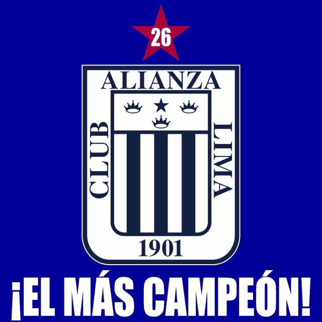 a logo for alianza lima with the number 26 on top