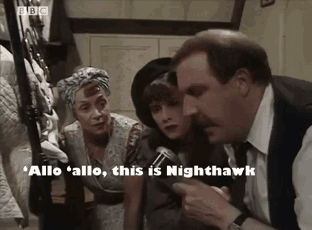 Allo Allo Allo Allo This Is Nighthawk GIF - Allo Allo Allo Allo This Is Nighthawk Hallo GIFs