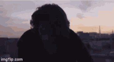 a silhouette of a person standing in front of a sunset with imgflip.com at the bottom of the image