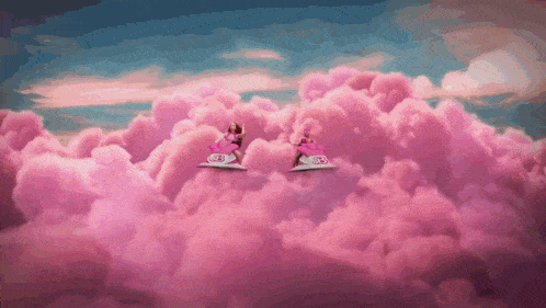 Nicki Minaj Flying GIF - Nicki Minaj Flying Clouds GIFs