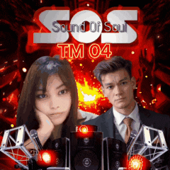 a poster for sound of soul tm 04 with a man and woman