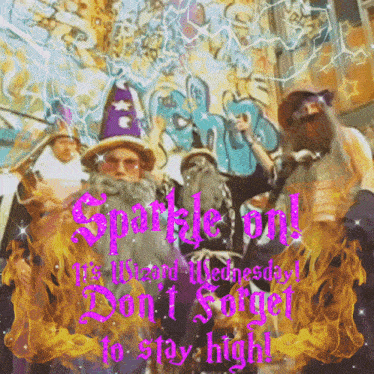 a poster that says sparkle on it is on wednesday