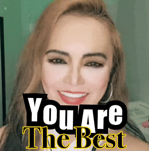 a picture of a woman with the words you are the best