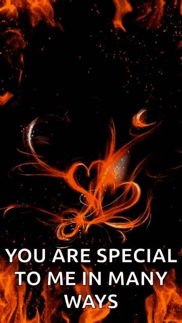 a poster that says ' you are special to me in many ways ' at the top