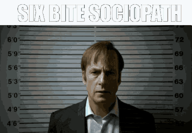 Six Bite Sociopath Saul Goodman GIF - Six Bite Sociopath Saul Goodman Breaking Bad GIFs