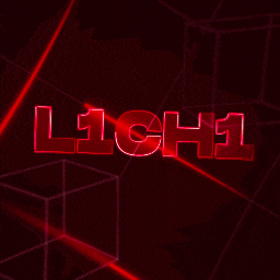 the word l1ch1 is glowing in the dark