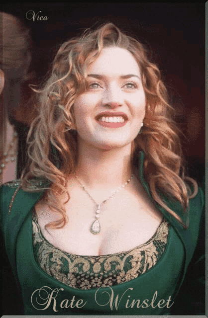 a picture of a woman with the name kate winslet