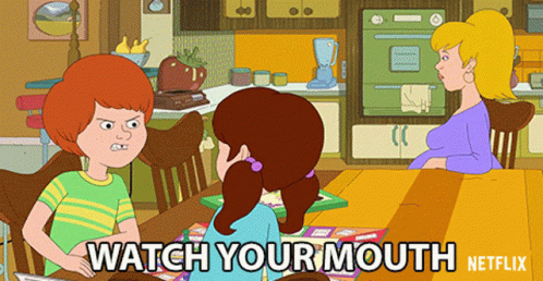Watch Your Mouth Sue Murphy GIF - Watch Your Mouth Sue Murphy Bill Murphy GIFs